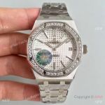 Buy AAA Grade Replica Watches - JF Factory Audemars Piguet Royal Oak Stainless Steel Diamond Watch